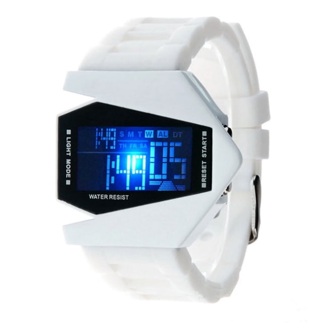 Avión Reloj De Avión Digital Reloj De Avión Multifuncional Unisex Colorido LED Para Mujeres Y Hombres