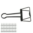 thumbnail image 1 of Wire Binder Clips, Strong Clamping Multi Purpose 2 Inch 30Pcs Paper Clamps  For Tickets Black,Bronze,Purple Bronze, 1 of 8