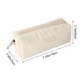 thumbnail image 3 of Estuche de pana para lápices | Bolsa de tela flocada para útiles escolares | Organizador de papelería con cierre de cremallera para estudiantes, 3 of 6