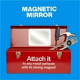 thumbnail image 5 of Annel 1 Pack Portable Magnetic Selfie Mirror 5” x 7” For Shaving Refrigerators School Lockers Workshop Toolbox - White, 5 of 5