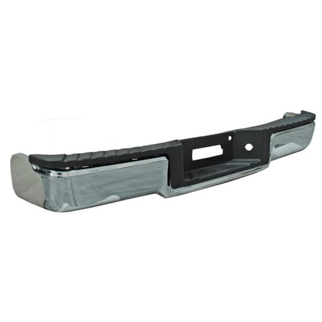 Defensa Trasera Cromada Con Hule Sin Hoyo Para Sensor Wld TYG Ford F150