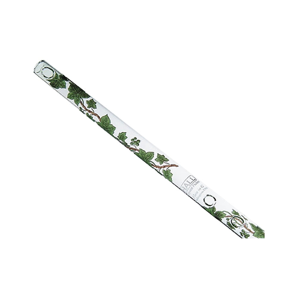 Hall Crystal Flute 11204 - Inline Glass Piccolo in C - Green Ivy