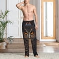 thumbnail image 2 of Mens Pajama Pants, Classical Style Brown Owl Soft Sleep & Lounge Pants for Men, Cuteness Casual PJ Bottoms Pants with Pockets, 2 of 7