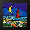 thumbnail image 2 of Wallas 20x20 Black Modern Framed Museum Art Print Titled - La sentinella del mare, 2 of 5