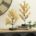 thumbnail image 3 of DecMode Wood Abstract Natural Sculpture Brown, 3 of 11