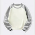 thumbnail image 2 of KAUOD Boys Girls Pullover Sweatshirts Long Sleeve Fall Thick Lightweight Sweatshirts Tops Kids Crew Neck Athletic Clothes, 2 of 4