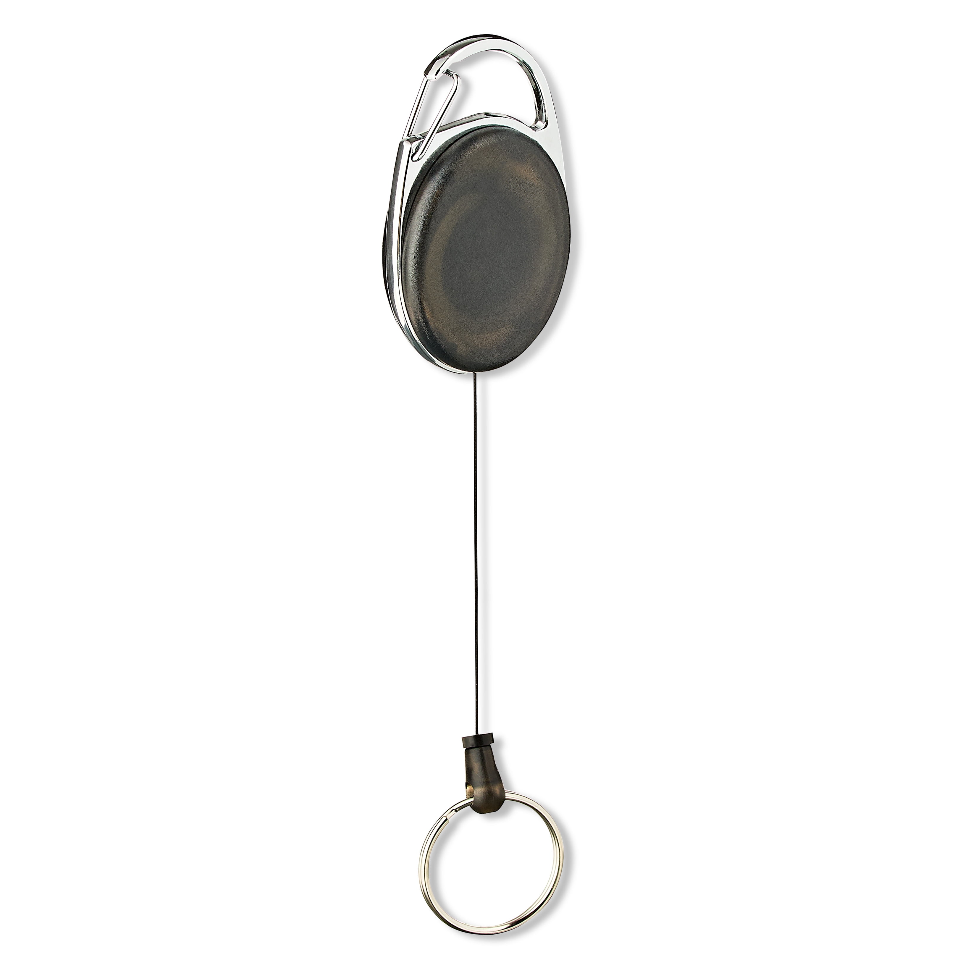 Pen+Gear Retractable Badge Reel Clip, Black