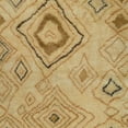 thumbnail image 2 of LR Home Moroccan Ivory / Gold 4' x 6' Wool Hand Knotted Diamond Indoor Fringe Area Rug, 2 of 5