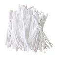 thumbnail image 1 of veasfak 100 x Sewing Elastic Band Cord Stretchy Ear Band Straps Earloop Cord with Adjustable Buckle for Sewing DIY Craft,Black and White White + Threaded Buckle, 1 of 9