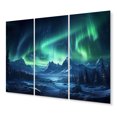 thumbnail image 2 of Designart "Aurora Borealis Magic II" Aurora Borealis Metal Wall Decor Set, 2 of 5