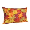 thumbnail image 2 of Kll Autumn Leaves Pillow Covers Envelope Closure,Super Soft And Cozy Fuzzy Fleece Pillow Case Cover 16"X24", 2 of 9