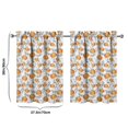 thumbnail image 4 of Fall Kitchen Curtains 36 Inch Short - 2 Panel Set, Autumn Harvest Print, Rod Pocket Window Treatment for Thanksgiving, Farmhouse, Cafe, Living Room - Machine Washable, 4 of 4