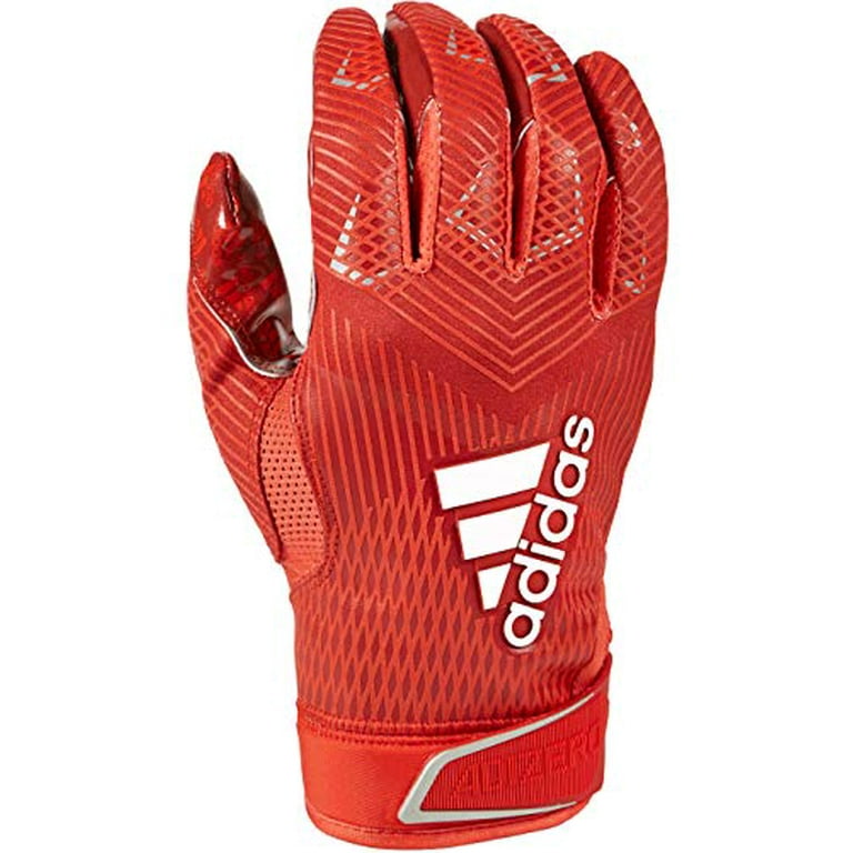 adidas Adizero 8.0 Football Gloves Red Small -