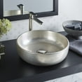 thumbnail image 2 of Native Trails PML1616-MW Precious Metals Bliss 16" Circular Fireclay Vessel Bathroom Sink, 2 of 7