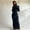 Black, variant on Fall Women's Fashion Funny Solid Hooded Long Sleeve Long Dress Tight Party Club Dress