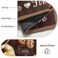 thumbnail image 6 of 2x3 Ft Entryway Area Rug, Farmhouse Coffee Time Kitchen Rug Runner Washable Floor Mat, Vintage Gnomes Desserts Brown Plaid Non Slip Indoor Door Mat Throw Carpet for Bathroom Living Room Bedroom, 6 of 8