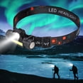 thumbnail image 1 of Lampe de Poche LED, Lampe Frontale Rechargeable USB 1600LM Gradation Stepless Phare Portable avec Sangle Réglable et Angle Lampe Frontale Imperméable pour la Course en Plein Air Camping Randonnée, 1 of 8