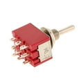 thumbnail image 3 of Interruptor de palanca Baoblaze On Off On Modelo de 9 Pines Color rojo, 3 of 8