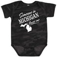 thumbnail image 3 of Inktastic Someone in Michigan Loves Me Boys or Girls Baby Bodysuit, 3 of 5