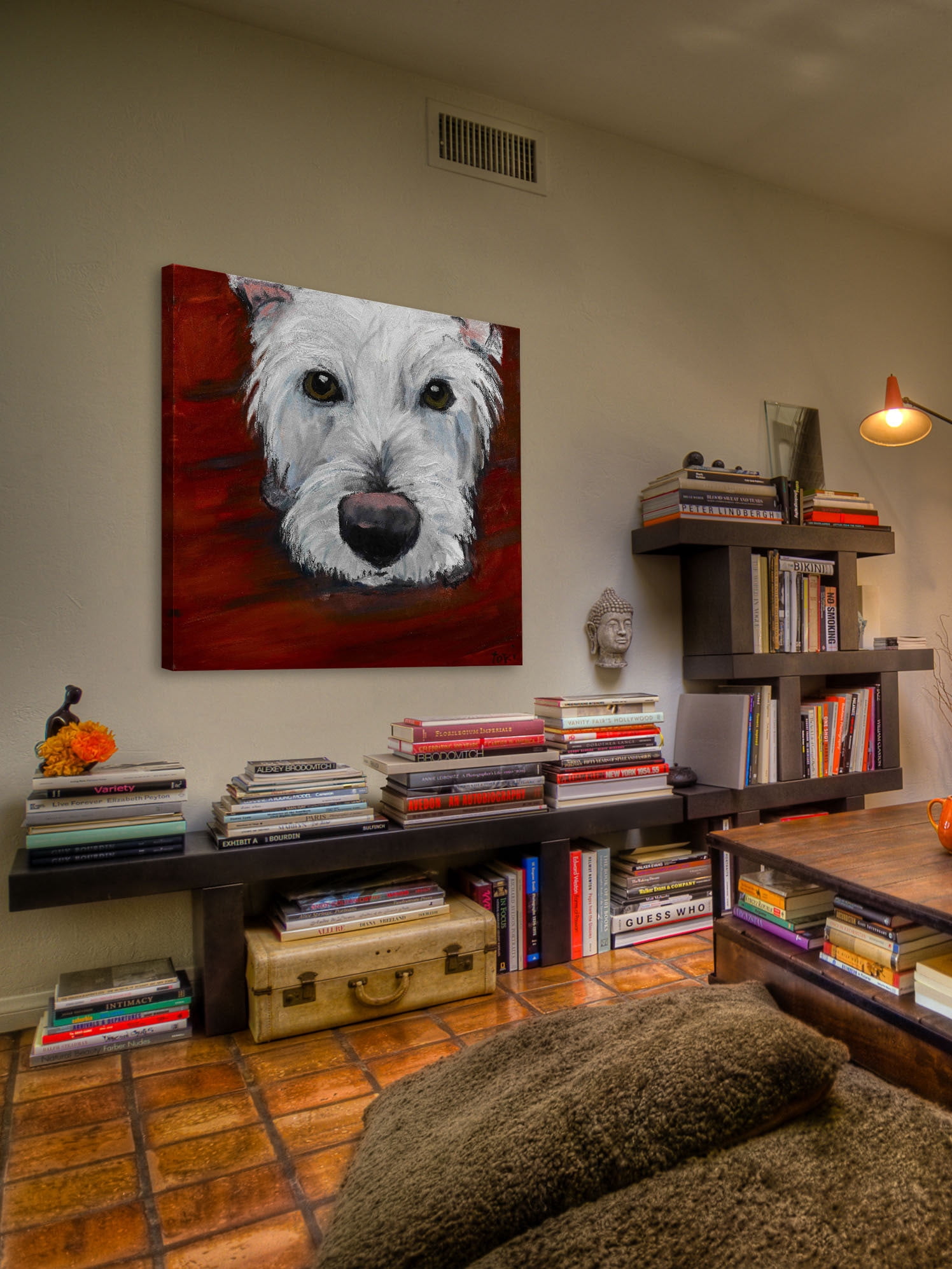 Marmont Hill Inc Marmont Hill - "Red Dash" by Tori Campisi Painting Print on Canvas