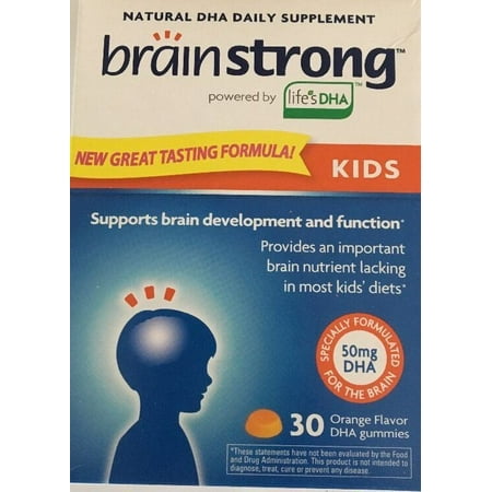 BrainStrong Memory Support Brain Development & Function-Kids-30 Cap-SHIPS N (Best Vitamins For Kids Brain Development)