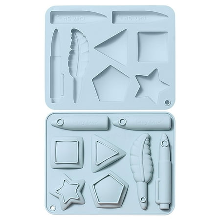 

AIMAOMI Washable Silicone Cake Cake Candy Chocolate Decorating Tray DIY Craft Project Kitchen Supplies H