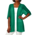 thumbnail image 5 of Cmfcve Women's Chiffon Cardigans 3/4 Sleeve Open Front Sheer Kimono Cardigans Lightweight Casual Swimsuit Cover-Ups, 5 of 6