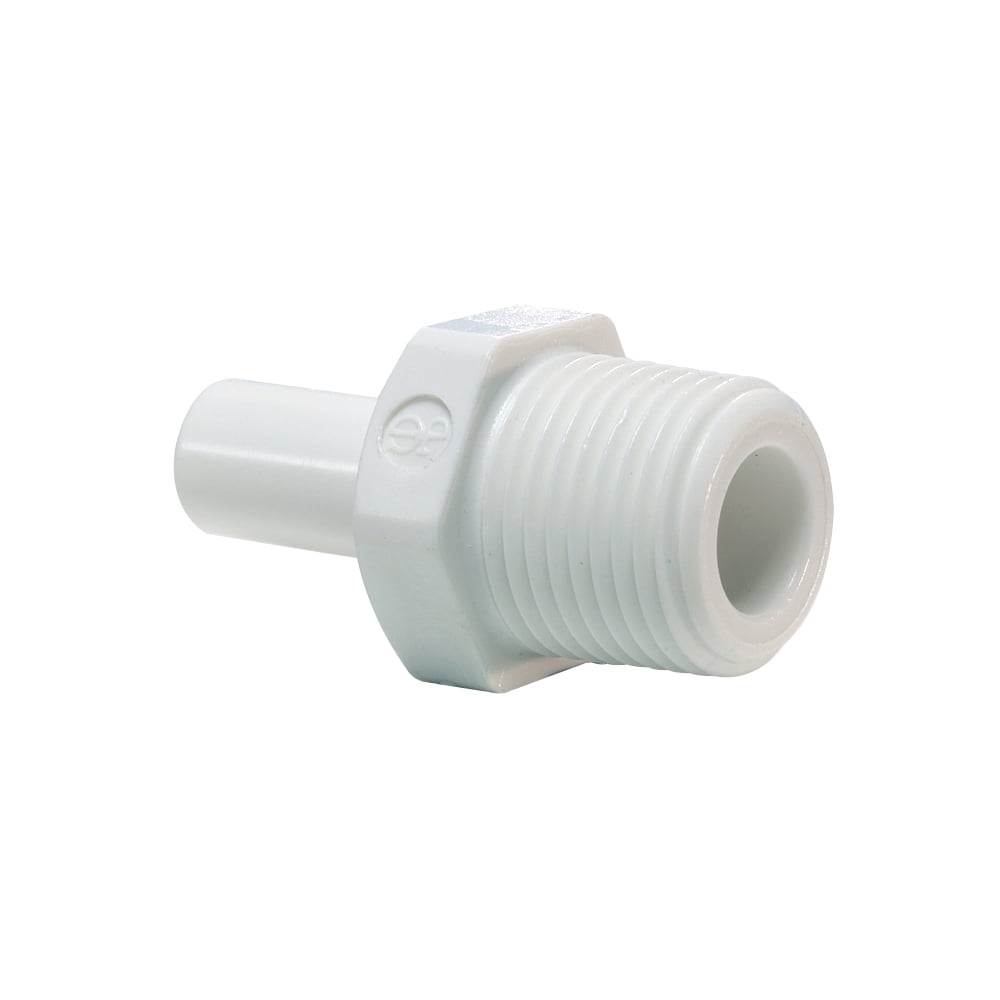 John Guest Stem Adapter 3/8in Stem x 1/4in NPTF Thread 10 Pack