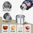 thumbnail image 3 of 20 Oz Pioneer Flower Coffee Tumbler Double Wall Insulated Stainless Steel Water Bottle | Metal Reusable Thermoses Flask with Cup Cap | Leak & Sweat Proof with Anti-Dust Lid, 3 of 7