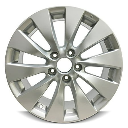 New 17x7.5 Honda Accord (13-15) 5 Lug 10 Spoke Alloy Rim Silver Full Size Replacement Alloy (Best Way To Clean Alloy Rims)