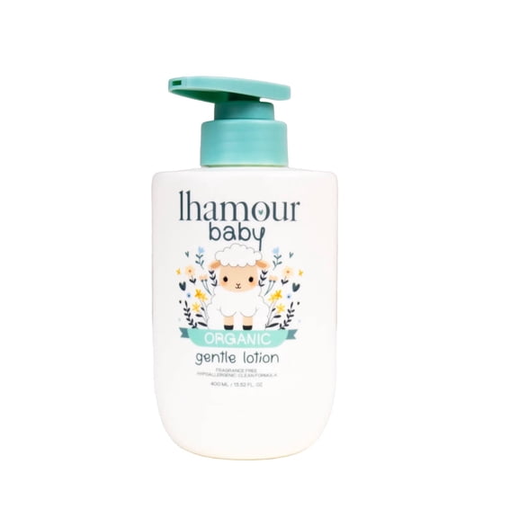 Lhamour Baby Daily Moisturizing Body Lotion, Natural & Gentle, 15.4 fl oz