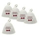 thumbnail image 1 of Paquete de 5 gorros de lana para sauna (blancos) con para de sauna - de lazo, 1 of 8