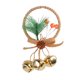 thumbnail image 1 of Adornos grandes de Navidad Campana navideña para decorar el árbol de Navidad Adorno navideño para colgar en la puerta con bayas de acebo y piña con lazo Corona navideña para envolver regalos, 1 of 7