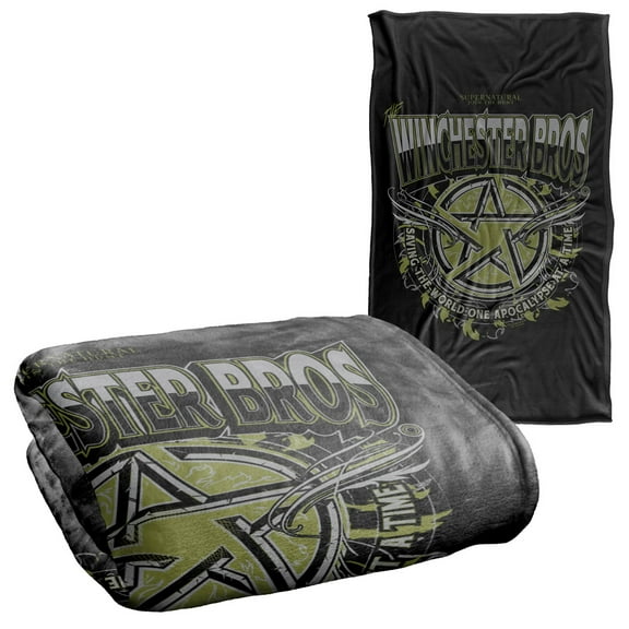 Supernatural Winchester Bros Silky Touch Super Soft Throw Blanket 36" x 58"