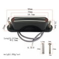 thumbnail image 4 of Durable Doble Hot of Rail Pickup Negro Para Mandolina / Caja De ros Guitar DIY Parts Yuyangstore Pastilla Humbucker Dual Rail, 4 of 8