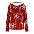 thumbnail image 6 of Christmas Hoodies for Women Pullover Loose Drop Shoudlder Tunic Tops Long Sleeve Casual Sweatshirts Xmas Tees, 6 of 6