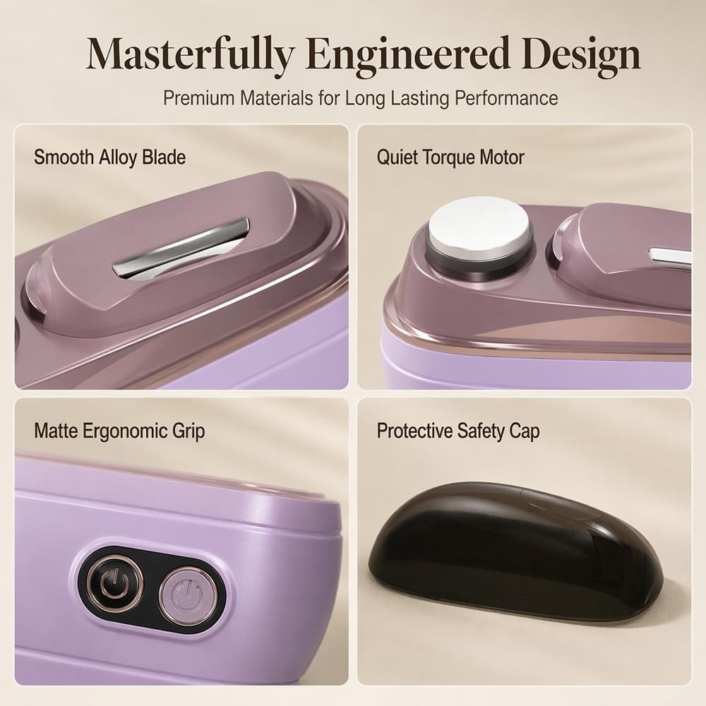 Madrid Wind Electric Nail Clipper, 2-in-1 Smart Electric Nail Clipper & Polisher – Anti-Pinch Safety & LED Light