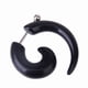 thumbnail image 5 of Negro 6mm Acrílico Falso Espiral  De Oreja Pendiente Arete jinwen  Camilla Oído, 5 of 6