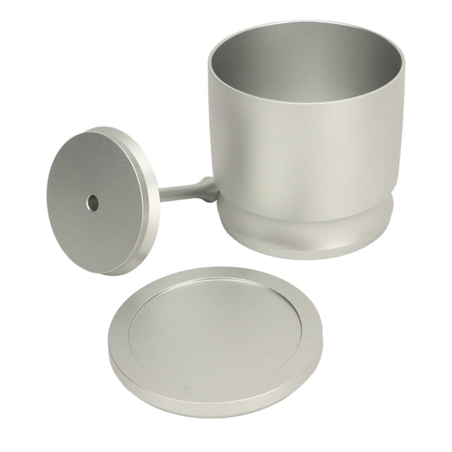 Anillos dosificadores Prensa Aleación de aluminio Anti vuelo Café Polvo Recolector Suministros para hacer café 58 mm Plata