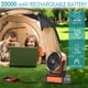 thumbnail image 2 of Ventilador de camping KITWLEMEN de 20000 mAh con luz LED con control remoto de 4 temporizadores, 2 of 8