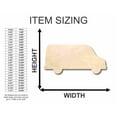 thumbnail image 2 of Unfinished Wood Van Shape - Craft - up to 46" DIY 42" / 1/2", 2 of 3