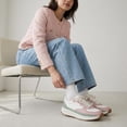 thumbnail image 5 of Cushionaire Score Platform Sneakers for Women, Lightweight Tennis Shoes with Adjustable Laces and Memory Foam, Wide Widths Available, 5 of 16