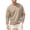 Khaki, variant on Men's V Neck Sweater Pullover Long Sleeve Cable Knit Textured Casual Loose Fit Solid Color Top with Ribbed Cuffs and Hem Soft Knit Fabric Spring Fall Winter Everyday Wear Basic Layer Black XXL