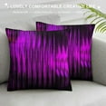 thumbnail image 3 of Nawypu Abstract Stripes Pillow Covers Pink Black Lines 80s Retro Movie Decor Cushion Covers for Kids Teens Adults Rustic Farmhouse Simple Style Cushion Cases for Office Bed Sofa, 3 of 5