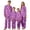 Purple, variant on FamilyMatching Pajamas for Kids and Family Cozy Sleepwear for Nights at Home and Sleepovers with Customizable Couples Style