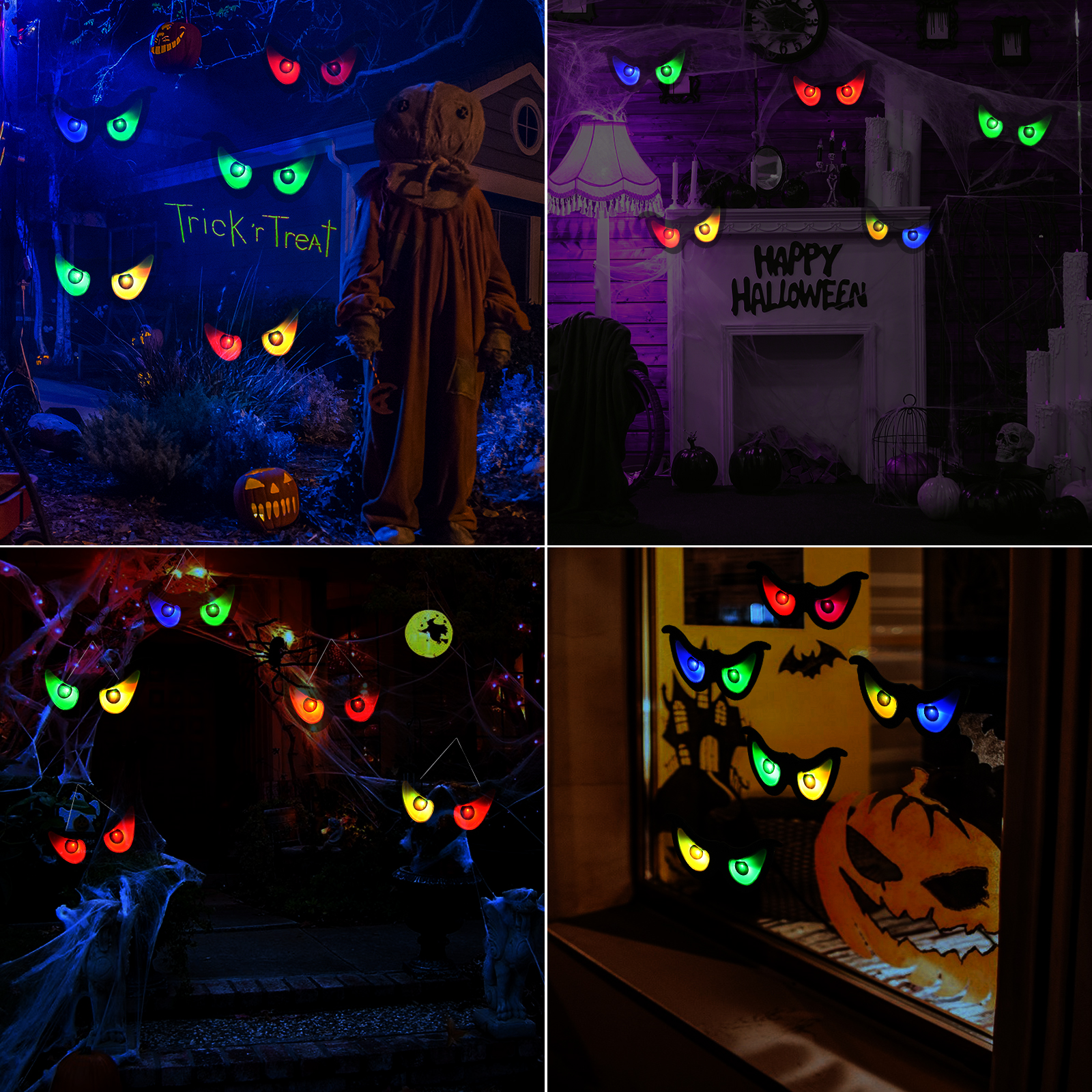Toodour Halloween Ghost Eyes LED String Lights photo 3