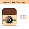 thumbnail image 1 of Cámara de impresión instantánea para niños, minicámara Digital con grabación de vídeo HD, doble lente, papel fotográfico térmico, regalo de cumpleaños para niños y niñas, 1 of 5