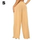 thumbnail image 4 of Pantalones de Playa Soidarity para Mujer Ropa de Playa Color Sólido Cómoda Suelta Albaricoque S, 4 of 6