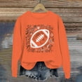 thumbnail image 2 of ZJXFGS Football Sweatshirts for Women Game Day Sweater Football Apparel for Women Game Day Shirts Women Football Yellow S, 2 of 5
