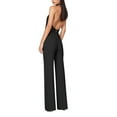 thumbnail image 5 of successthop Sequin Jumpsuits for Women Evening Party Slim V Neck Sleeveless One Piece Long Solid Causal Lounge Wear S, 5 of 5
